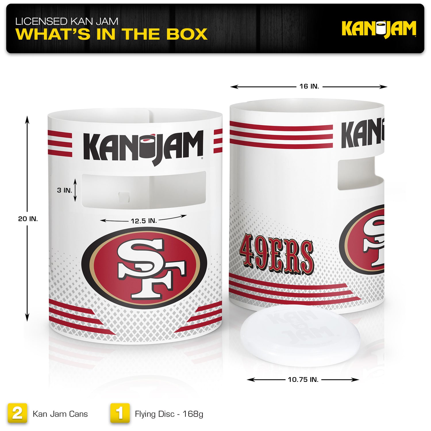 San Francisco 49ers Kan Jam Disc Game - White